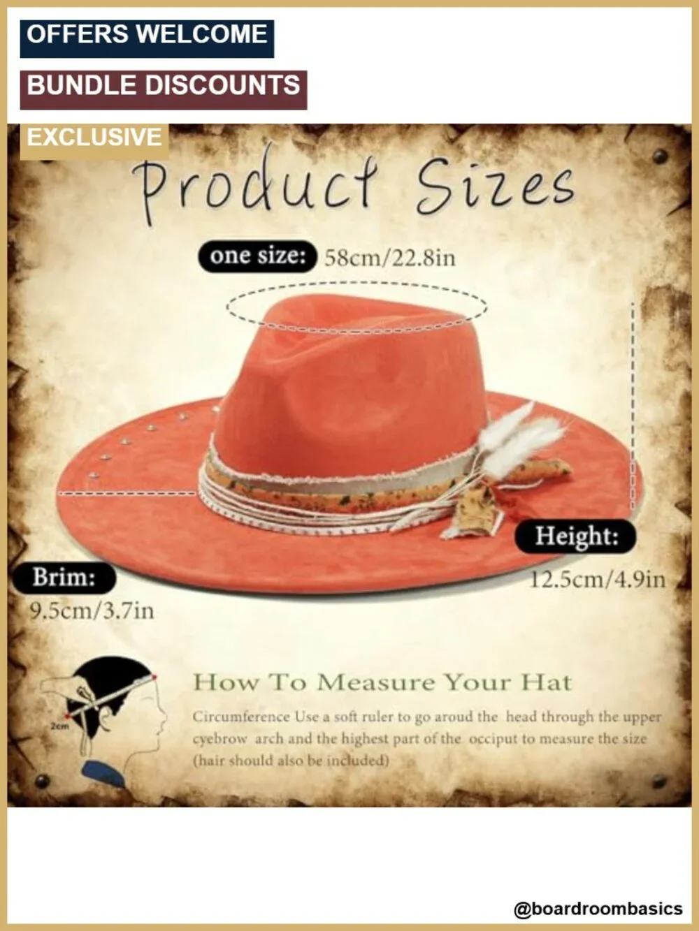 Wide Brim Felt Fedora Hat Unisex Polyester Dress Up